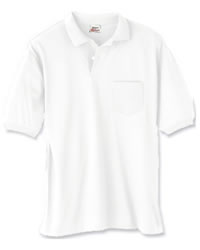 5.5 oz 50/50 Jersey Knit Polo with Pocket