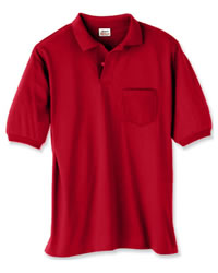 5.5 oz 50/50 Jersey Knit Polo with Pocket