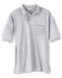 5.5 oz 50/50 Jersey Knit Polo with Pocket