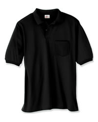 5.5 oz 50/50 Jersey Knit Polo with Pocket