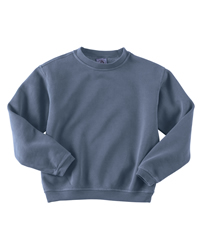 11 oz Youth Pigment-Dyed Fleece Crew Neck