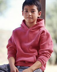 11 oz Youth Pigment-Dyed Fleece Pullover Hood