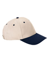 6-Panel Brushed Twill Cap