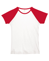 4.2 oz Semi-Sheer Cap Sleeve Baseball T-shirt