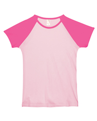 4.2 oz Semi-Sheer Cap Sleeve Baseball T-shirt