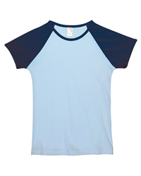 4.2 oz Semi-Sheer Cap Sleeve Baseball T-shirt