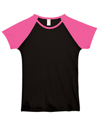 4.2 oz Semi-Sheer Cap Sleeve Baseball T-shirt