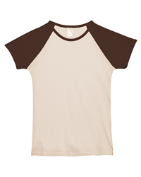 4.2 oz Semi-Sheer Cap Sleeve Baseball T-shirt