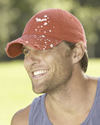 Pigment-Splatter-Dyed Baseball Cap