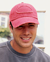Pigment-Dyed Raw-Edge Patch Baseball Cap