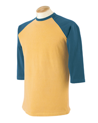 6 oz Pigment-Dyed 3/4-Sleeve Baseball Jersey