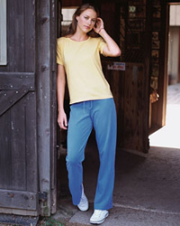 9 oz Ladies� Pigment-Dyed Stretch Yoga Pants