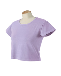 Pigment-Dyed Cotton Ladies� Cropped T-shirt