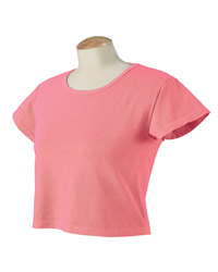 Pigment-Dyed Cotton Ladies� Cropped T-shirt