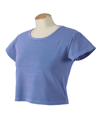 Pigment-Dyed Cotton Ladies� Cropped T-shirt