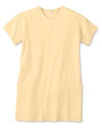 4.2 oz Cotton Scoop-Neck Short-Sleeve Dress with Pockets