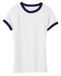4.2 oz Semi-Sheer Ringer T-shirt