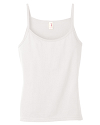 4.2 oz Cotton Semi-Sheer Spaghetti-Strap Tank Top