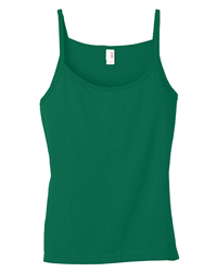 4.2 oz Cotton Semi-Sheer Spaghetti-Strap Tank Top