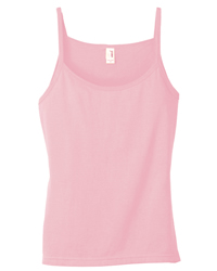 4.2 oz Cotton Semi-Sheer Spaghetti-Strap Tank Top