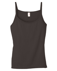 4.2 oz Cotton Semi-Sheer Spaghetti-Strap Tank Top