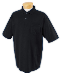 5.6 oz 50/50 Jersey Knit Polo with SpotShield� Stain Resistance -  Pocket 