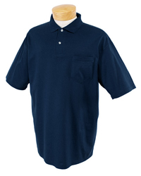 5.6 oz 50/50 Jersey Knit Polo with SpotShield� Stain Resistance -  Pocket 