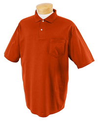 5.6 oz 50/50 Jersey Knit Polo with SpotShield� Stain Resistance -  Pocket 