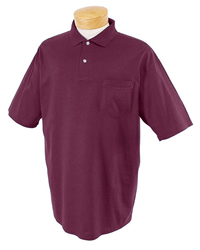 5.6 oz 50/50 Jersey Knit Polo with SpotShield� Stain Resistance -  Pocket 