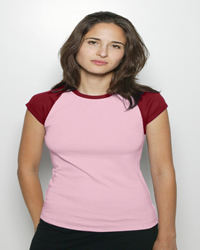 6.1 oz Cotton 1x1 Baby-Rib Contrast Raglan T-shirt