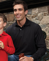 5.6 oz 50/50 Long-Sleeve Knit Polo with SpotShield Stain Resistance