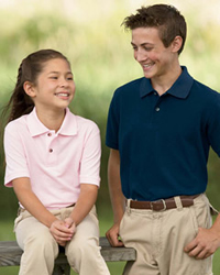 6 oz Cotton Piqu� Youth Short-Sleeve Polo