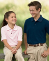 6 oz Cotton Piqu Youth Short-Sleeve Polo