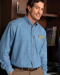 Long-Sleeve Denim Shirt
