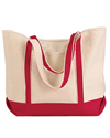 Canvas Tote with Contrasting Trim