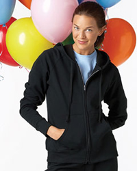 8 oz 80/20 Ladies� Fleece Full-Zip Hoodie