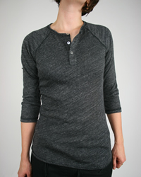 3/4 Sleeve Raglan Henley