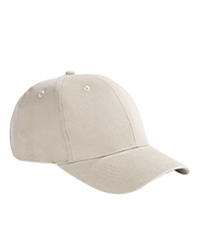 6-Panel Brushed Twill Structured Cap