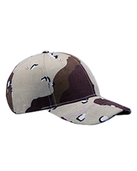 6-Panel Brushed Twill Structured Cap