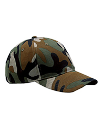 6-Panel Brushed Twill Structured Cap