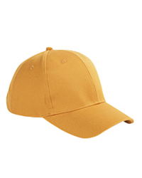 6-Panel Brushed Twill Structured Cap