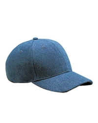 6-Panel Brushed Twill Structured Cap