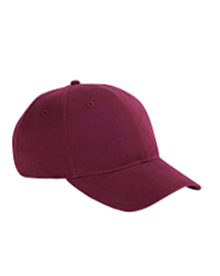 6-Panel Brushed Twill Structured Cap