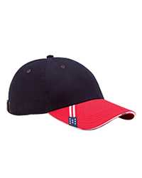 6-Panel Brushed Twill Structured Cap