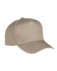 5-Panel Twill Structured Cap
