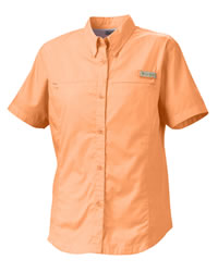 Flamingo Bay Cotton Ladies� Short-Sleeve Poplin Shirt
