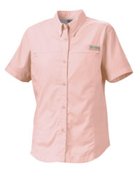 Flamingo Bay Cotton Ladies� Short-Sleeve Poplin Shirt