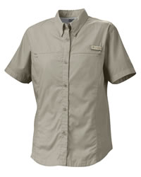 Flamingo Bay Cotton Ladies� Short-Sleeve Poplin Shirt