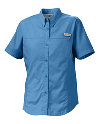 Flamingo Bay Cotton Ladies� Short-Sleeve Poplin Shirt