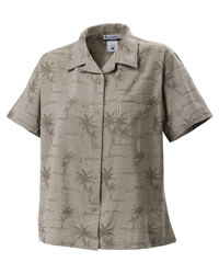 Snook Jacquard Print Ladies� Short-Sleeve Shirt